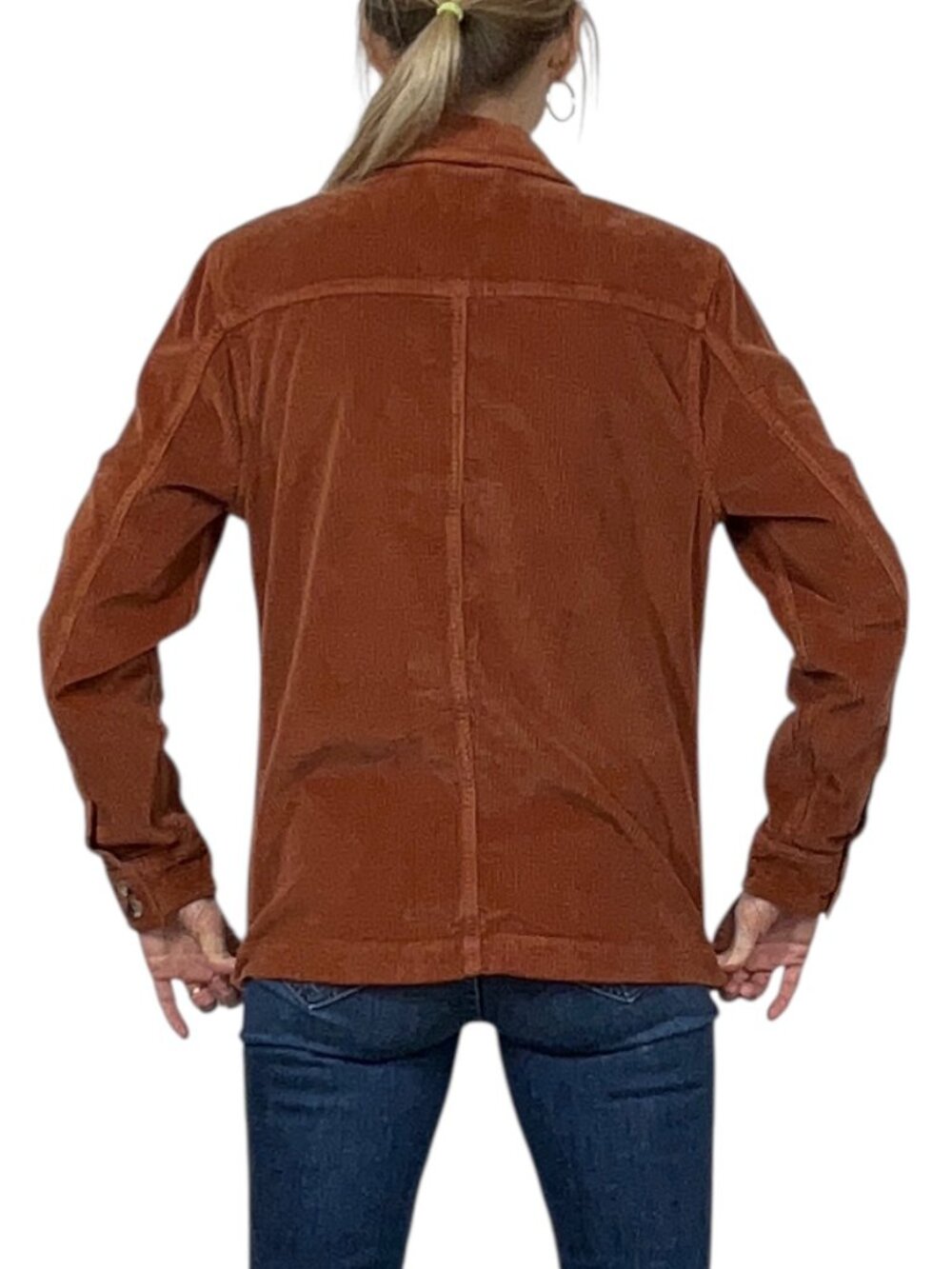 Faherty Studio Corduroy Chore Jacket XS Gingerbread - Picture 3 of 16